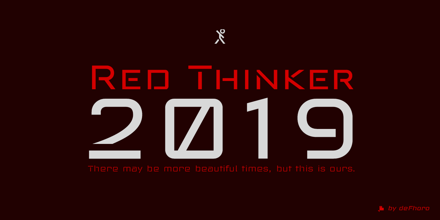 Пример шрифта Red Thinker Bold
